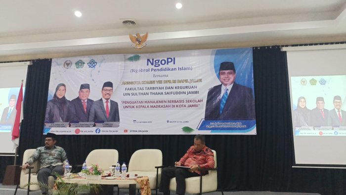 Kepala Madrasah Mitra dan Guru Pamong Hadiri Kegiatan Penguatan Manajemen Berbasis Sekolah Bersama UIN STS Jambi