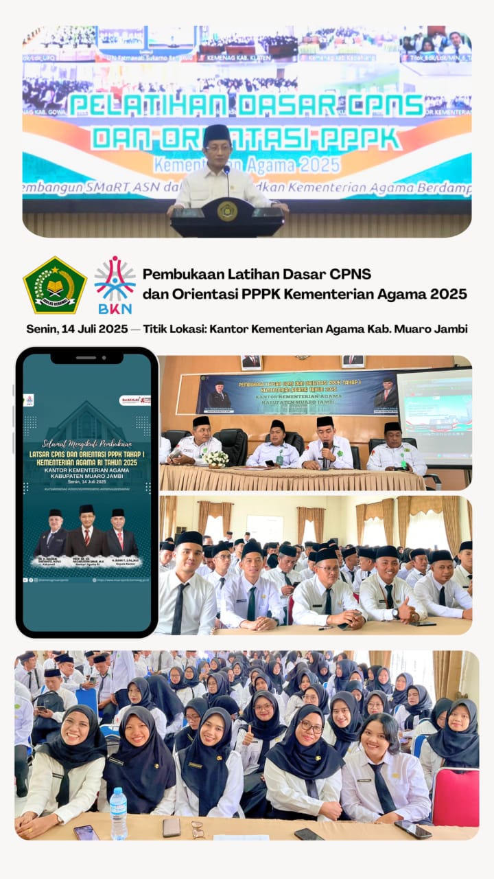 4 Guru dan 3 Staf TU PPPK Baru MTsN 3 Muaro Jambi Ikuti Pembukaan Orientasi Serentak di Kemenag Muaro Jambi