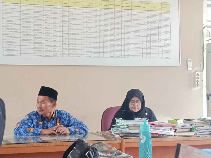 Rapat Bulanan Jadi Momentum Perkuat Disiplin dan Profesionalisme Pegawai MTsN 3 Muaro Jambi