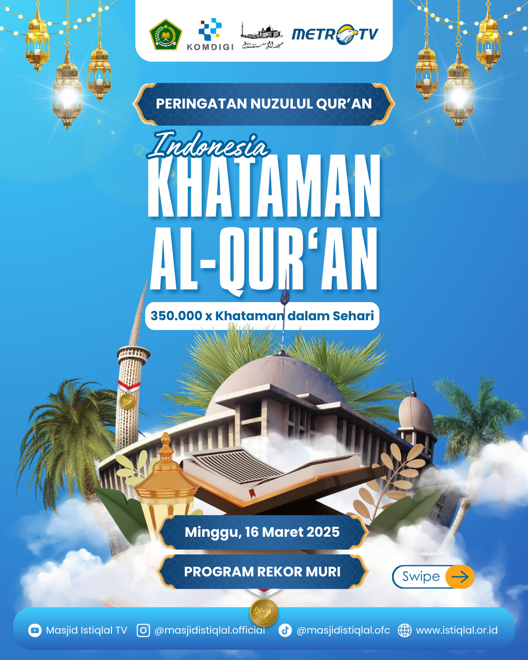 FYI : Khataman Al-Qurâ€™an Nasional dalam Rangka Peringatan Nuzulul Qurâ€™an