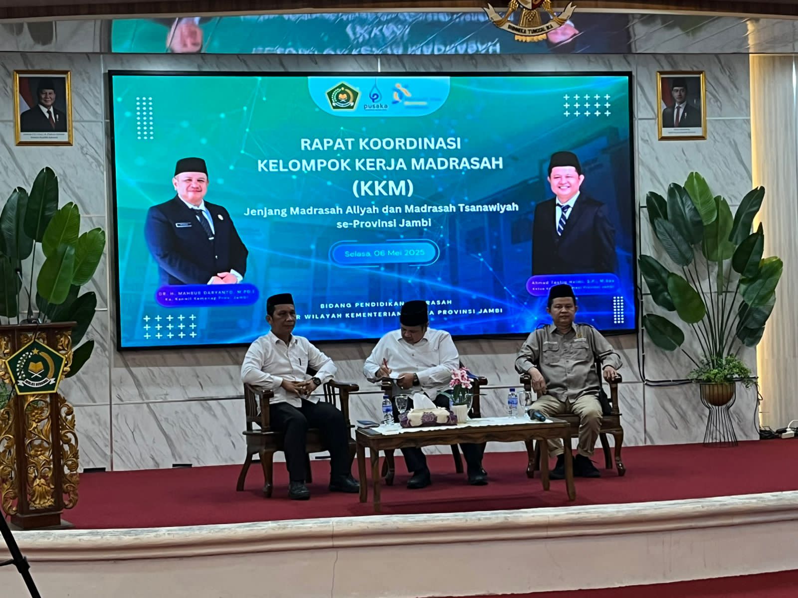 Kepala MTsN 3 Muaro Jambi Ikuti Sosialisasi Transparansi Dana BOS dalam Rakor KKM se-Provinsi Jambi