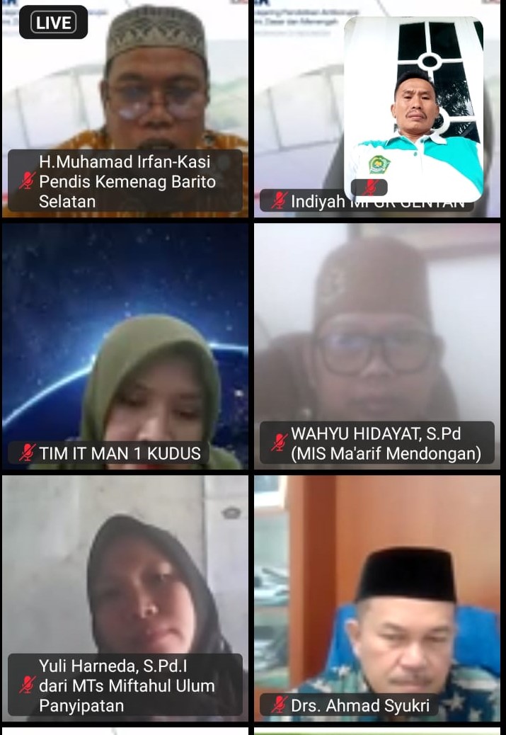 Tingkatkan Kompetensi, Kepala MTsN 3 Muaro Jambi, Ikuti Webinar Implementasi Pendidikan Antikorupsi
