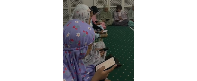 Makrab Drumband Gema Citra MTsN 3 Muaro Jambi Diisi dengan Kegiatan Yasinan Bersama