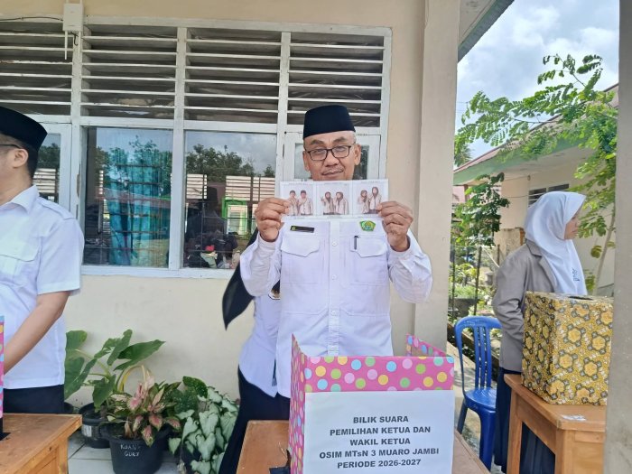 MTsN 3 Muaro Jambi Gelar Pesta Demokrasi Pemilihan Ketua dan Wakil Ketua OSIM Tahun 2026