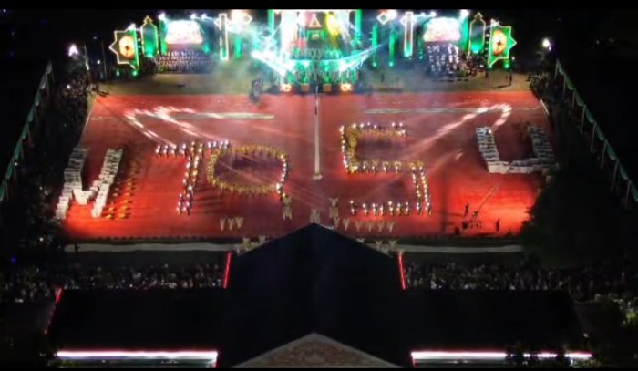 Formasi MTQ 54 di Pembukaan MTQ Provinsi